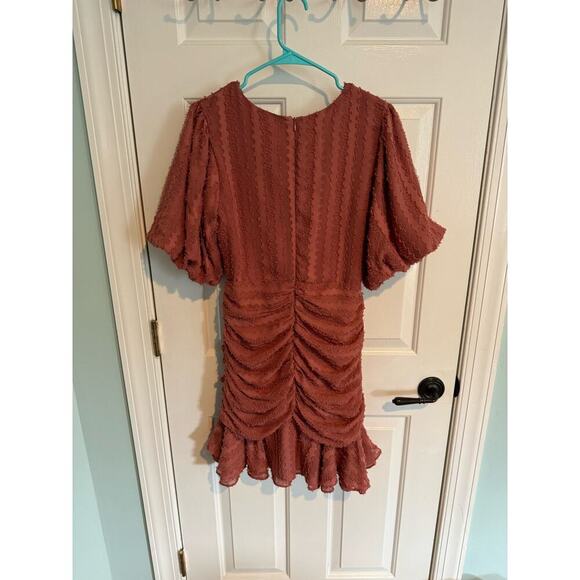 LULU's "Cherish the moment" Dress, size Medium, Rusty Rose - Picture 9 of 14